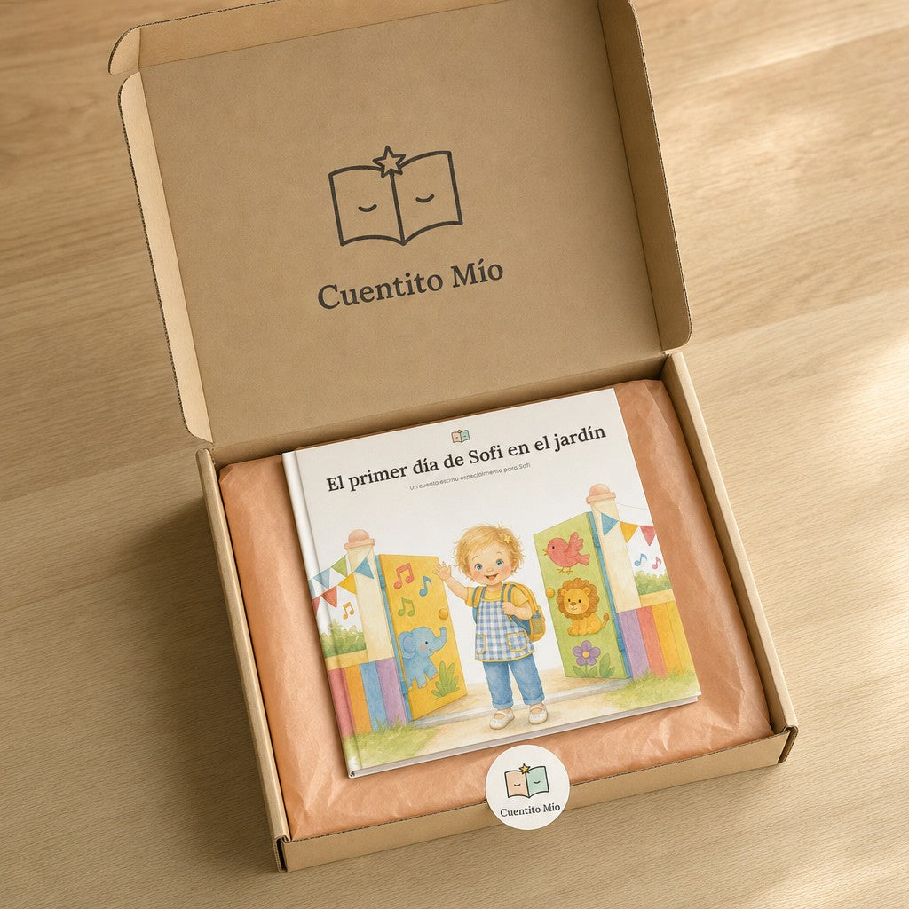 En su caja
